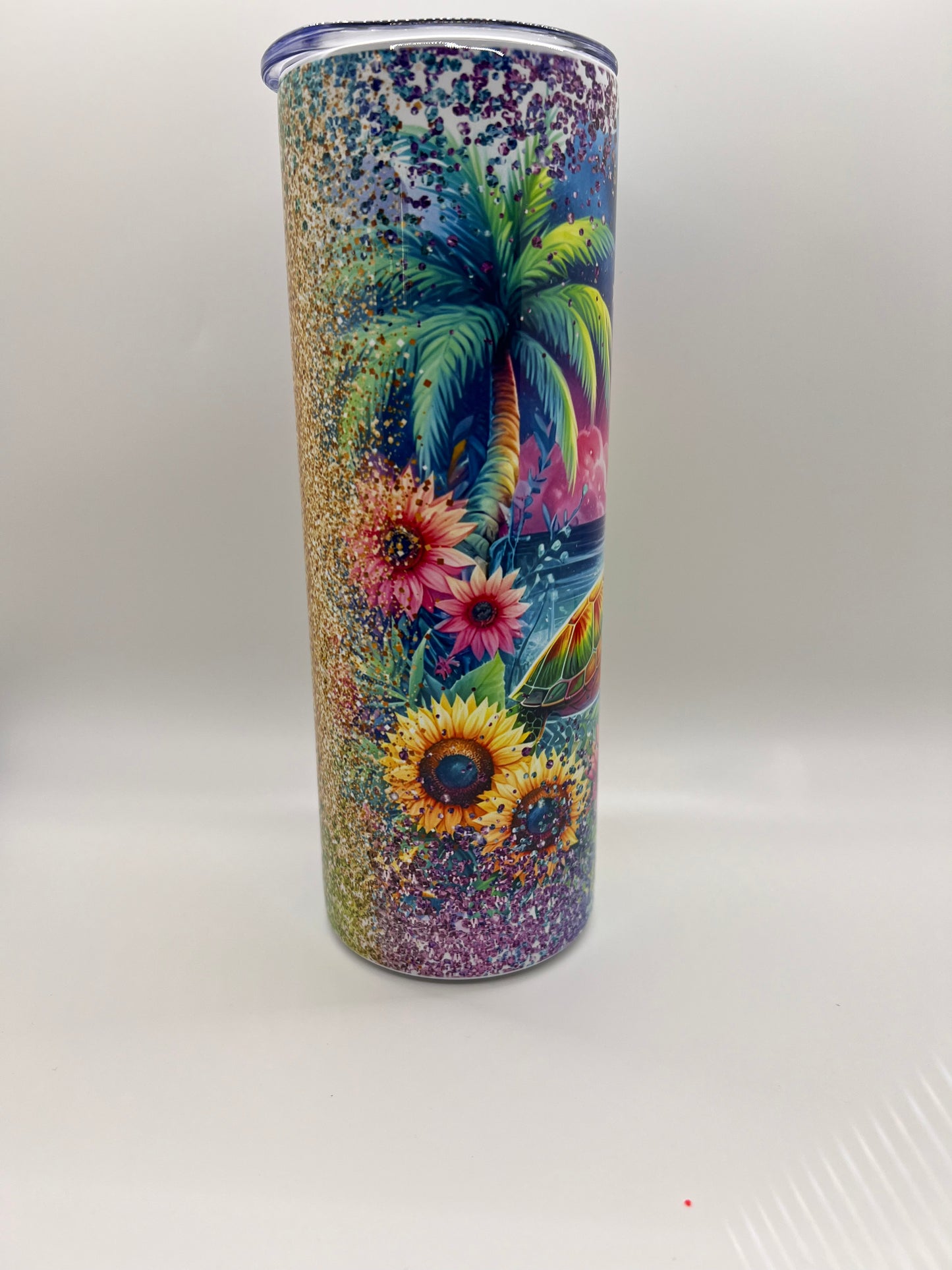 Sunflowers and Sea Turtles Tumbler