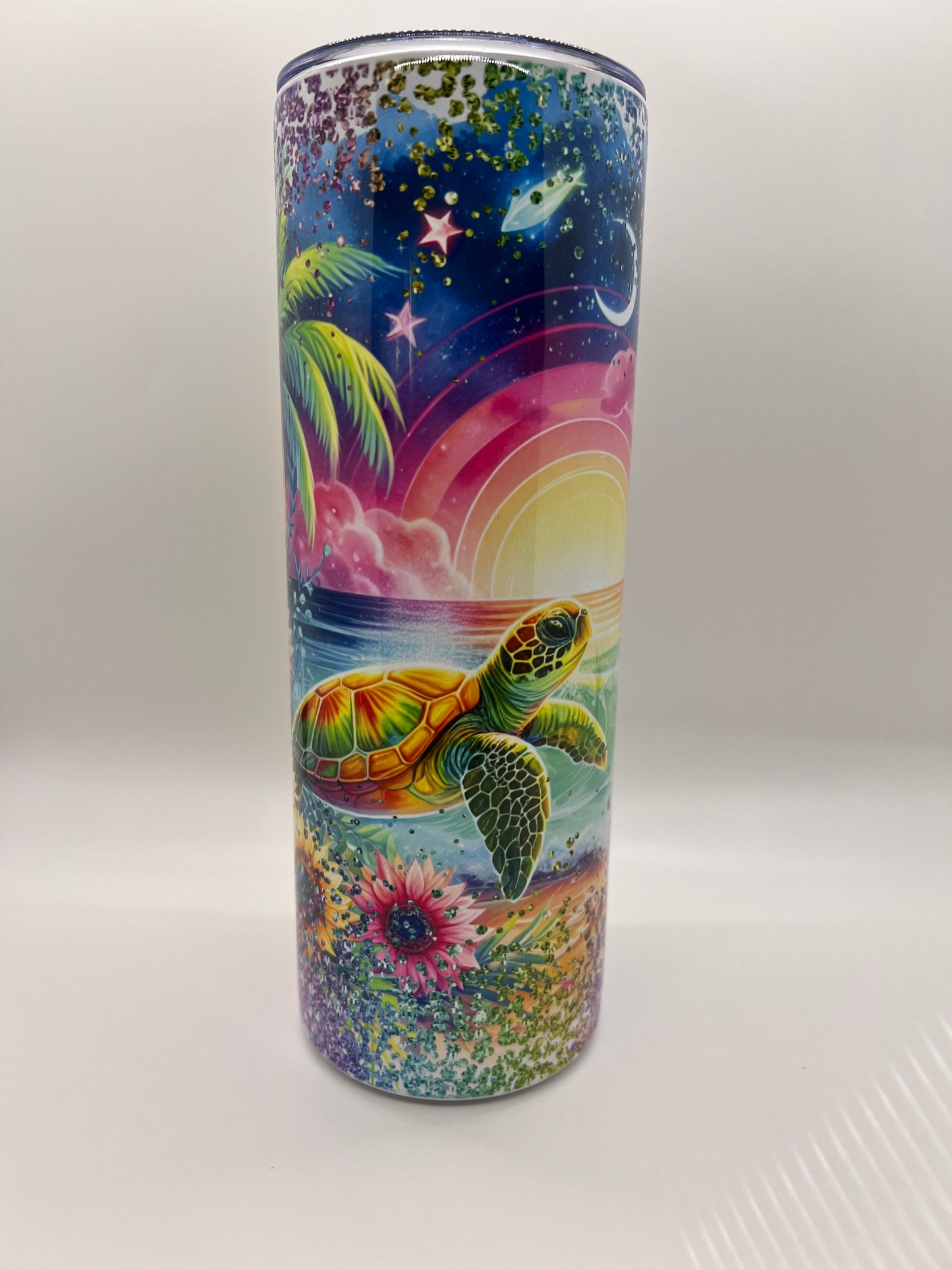 Sunflowers and Sea Turtles Tumbler