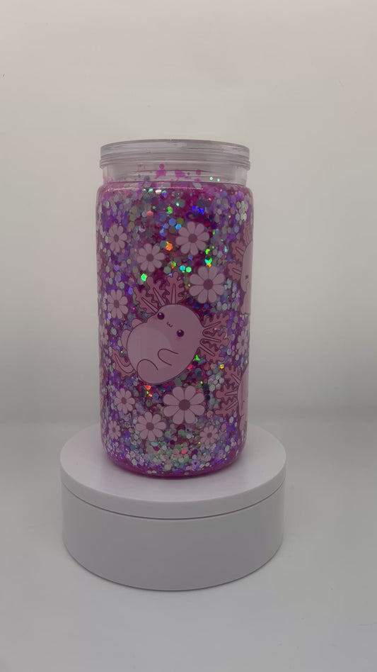 Axolotl Snowglobe Timbler