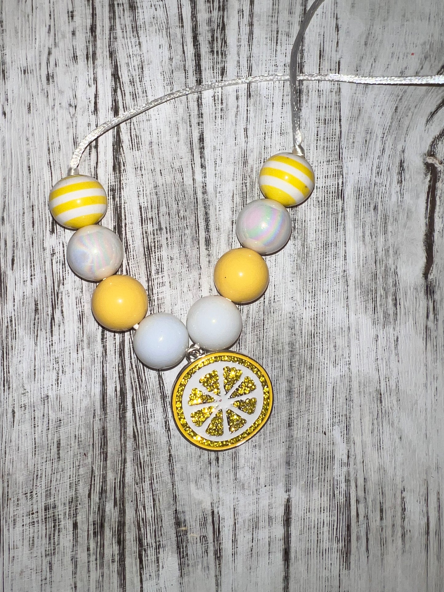 Lemon Squeeze Bubblegum Necklace