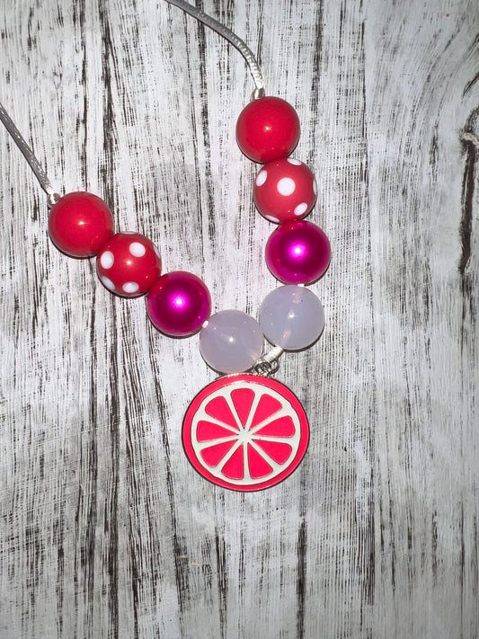 Pink Lemonade Bubblegum Necklace