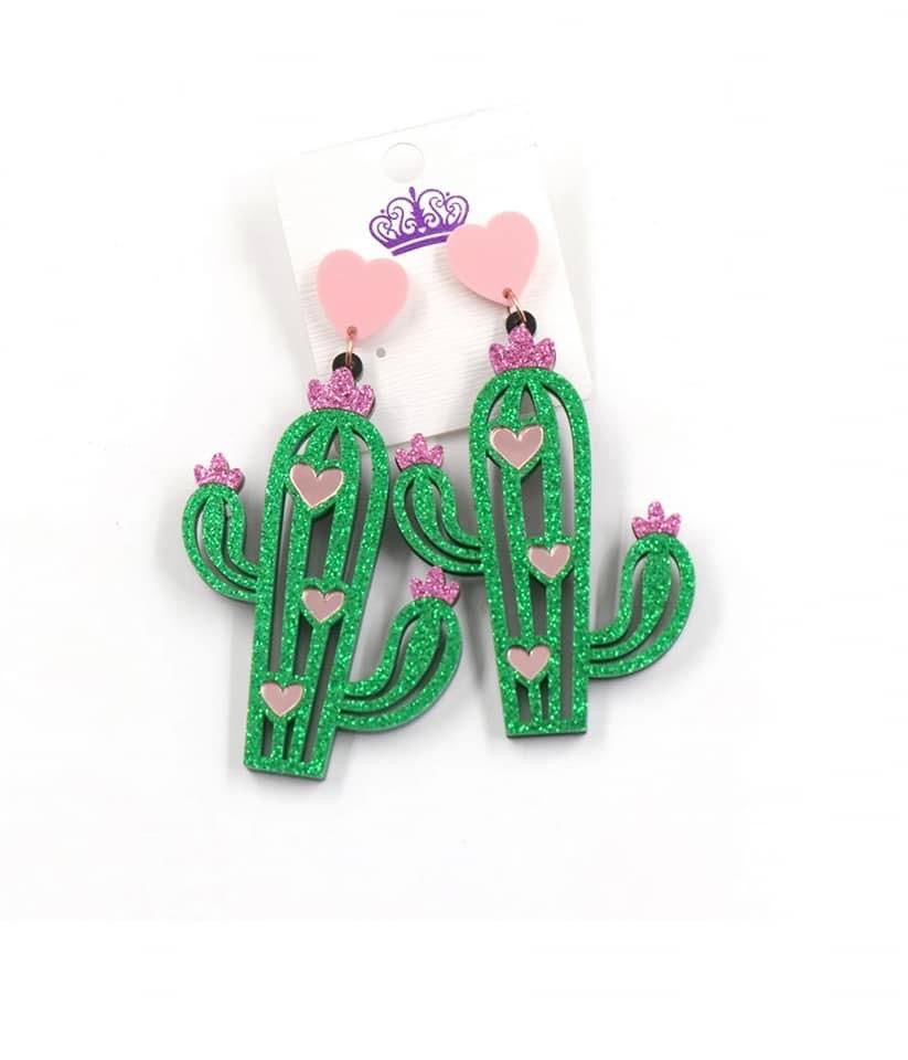 Cactus Dangle Earrings